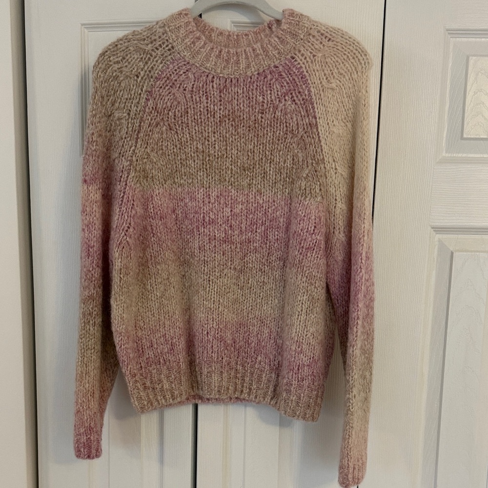 Vanessa Bruno Blush and Cream Knit Sweater